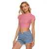 Easter Egg Pink Women's Raglan Cropped T-shirt