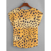 Change Your Spots Leopard Print Women's Curved Hem Top