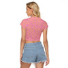 Easter Egg Pink Women's Raglan Cropped T-shirt