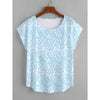 Blue Easter Egg Women's Curved Hem T-shirt