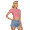 Easter Egg Pink Women's Raglan Cropped T-shirt